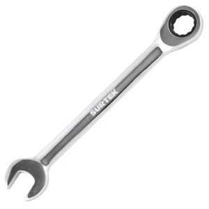 3 Pza Llave combinada pulido espejo de matraca en pulgadas, 12 puntas, 1/2" Surtek