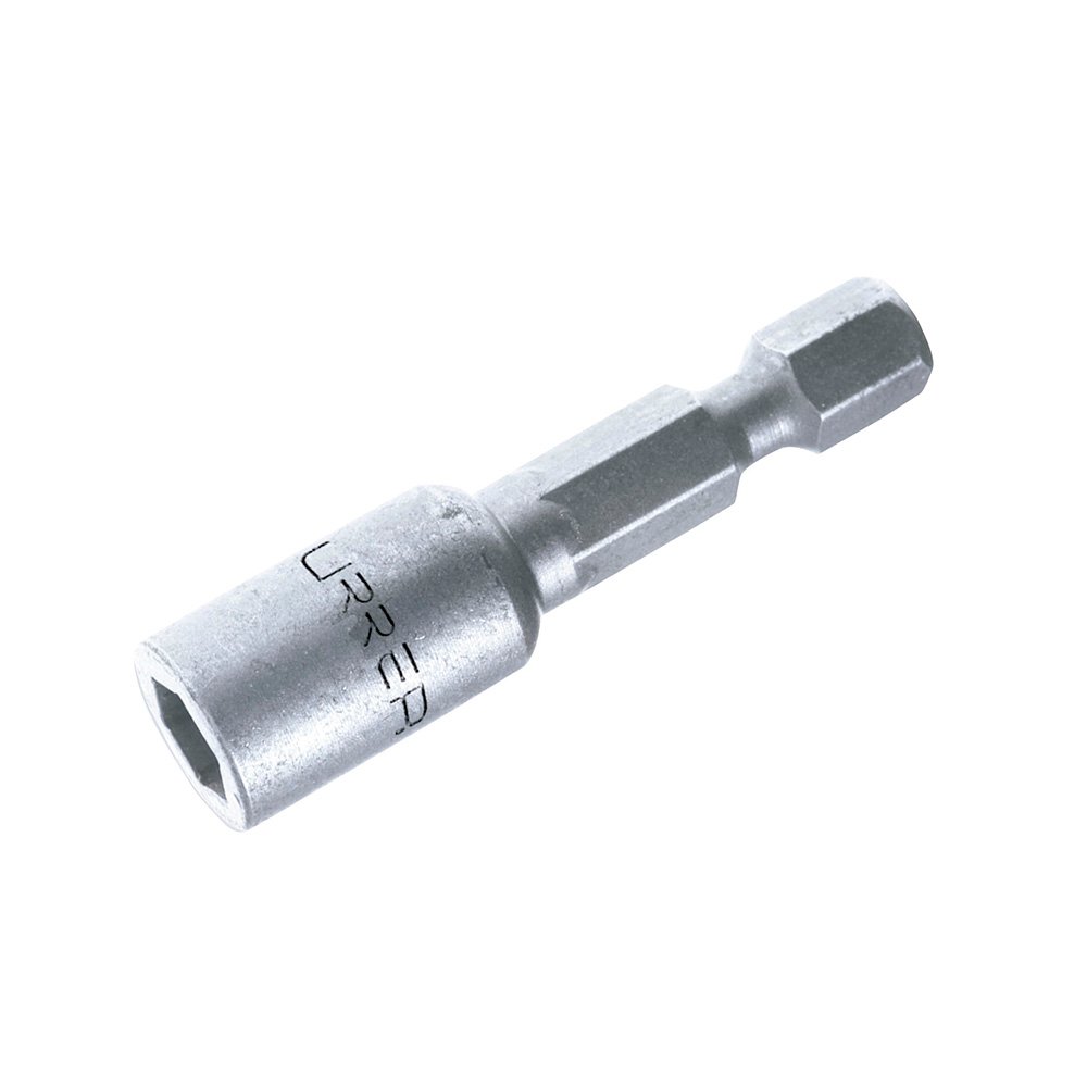 6 Pza Punta de caja de poder con imán en pulgadas hexágono de 1/4", 3/8" x 2-9/16" Urrea