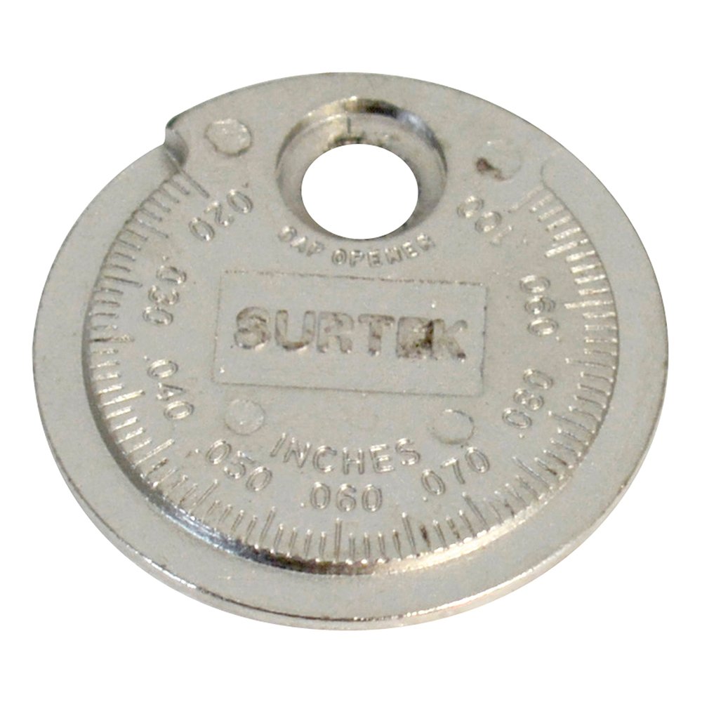 6 Pza Calibrador tipo rampa para bujía 0.020" a 0.10" Surtek