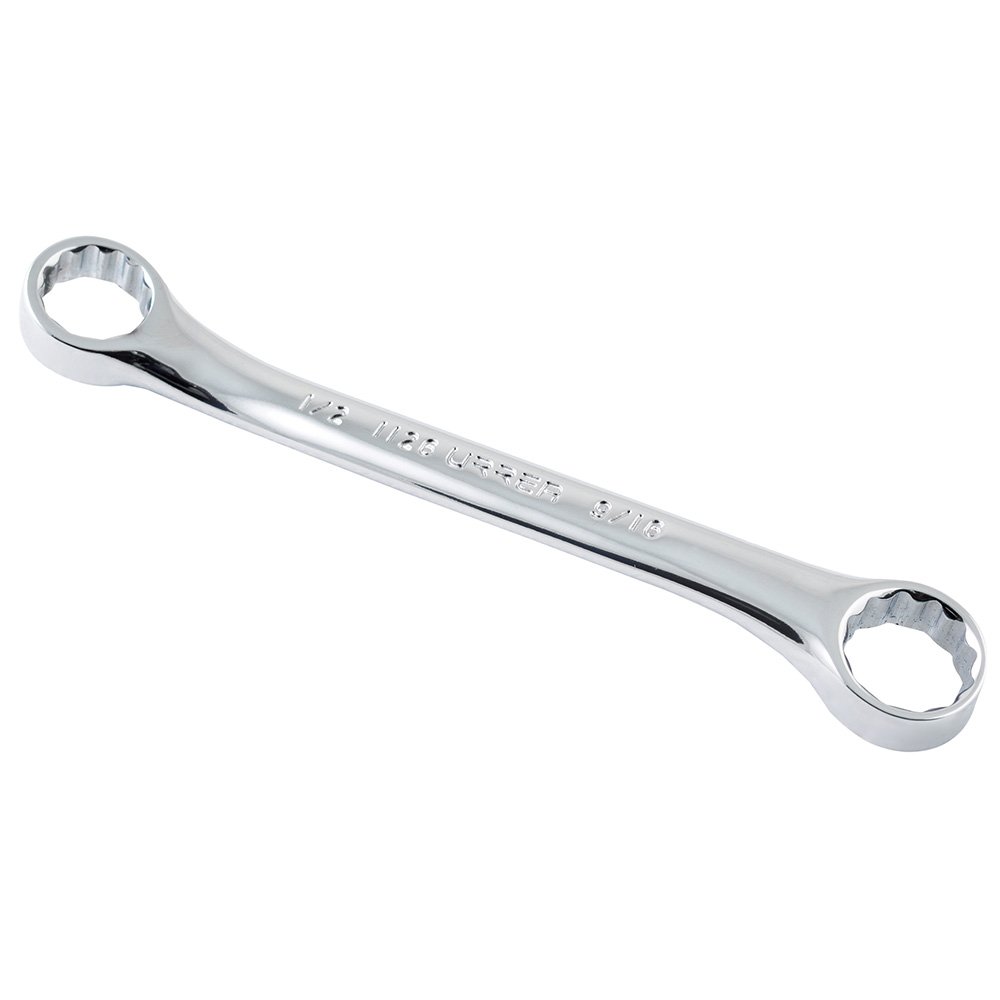 6 Pza Llave de estrías pulido espejo de 15° en pulgadas, 12 puntas, 1/2" x 9/16" Urrea