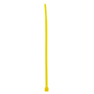 12 Pza Cinchos plásticos 150 x 3.6 mm, tensión 18 kg de 50 piezas, color amarillo Surtek