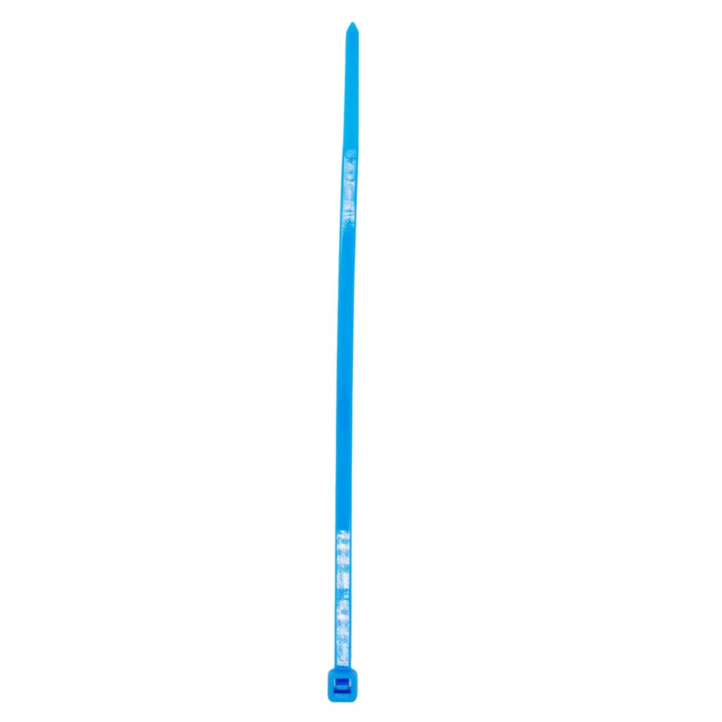 12 Pza Cinchos plásticos 150 x 3.6 mm, tensión 18 kg de 50 piezas, color azul Surtek