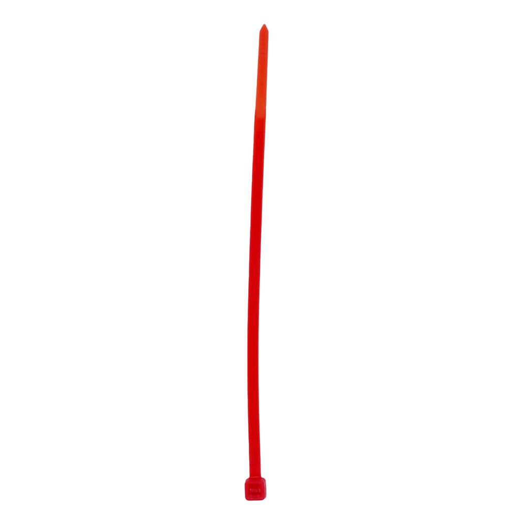 12 Pza Cinchos plásticos 150 x 3.6 mm, tensión 18 kg de 50 piezas, color rojo Surtek