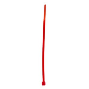 12 Pza Cinchos plásticos 150 x 3.6 mm, tensión 18 kg de 50 piezas, color rojo Surtek