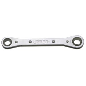 6 Pza Llave de estrías pulido espejo plana de matraca métrica, 12 puntas, 10 x 11 mm Urrea
