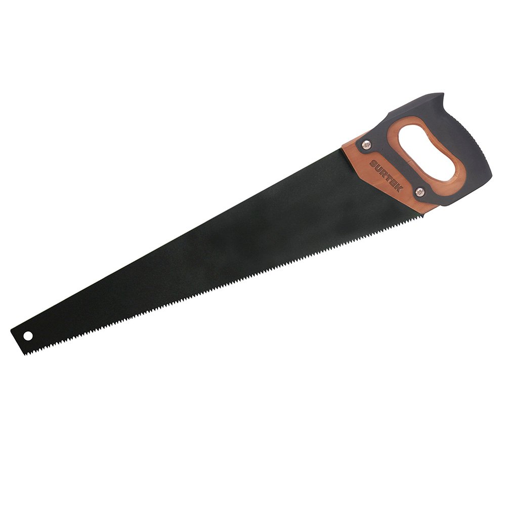 4 Pza Serrucho con mango de madera triple filo de 22", recubierto de TPFE Surtek