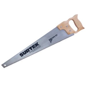 4 Pza Serrucho triple filo con mango de madera de 24". Surtek