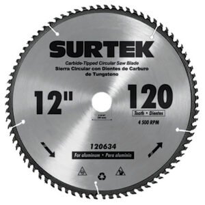 Disco para sierra circular para corte aluminio 120 dientes, 12" Surtek