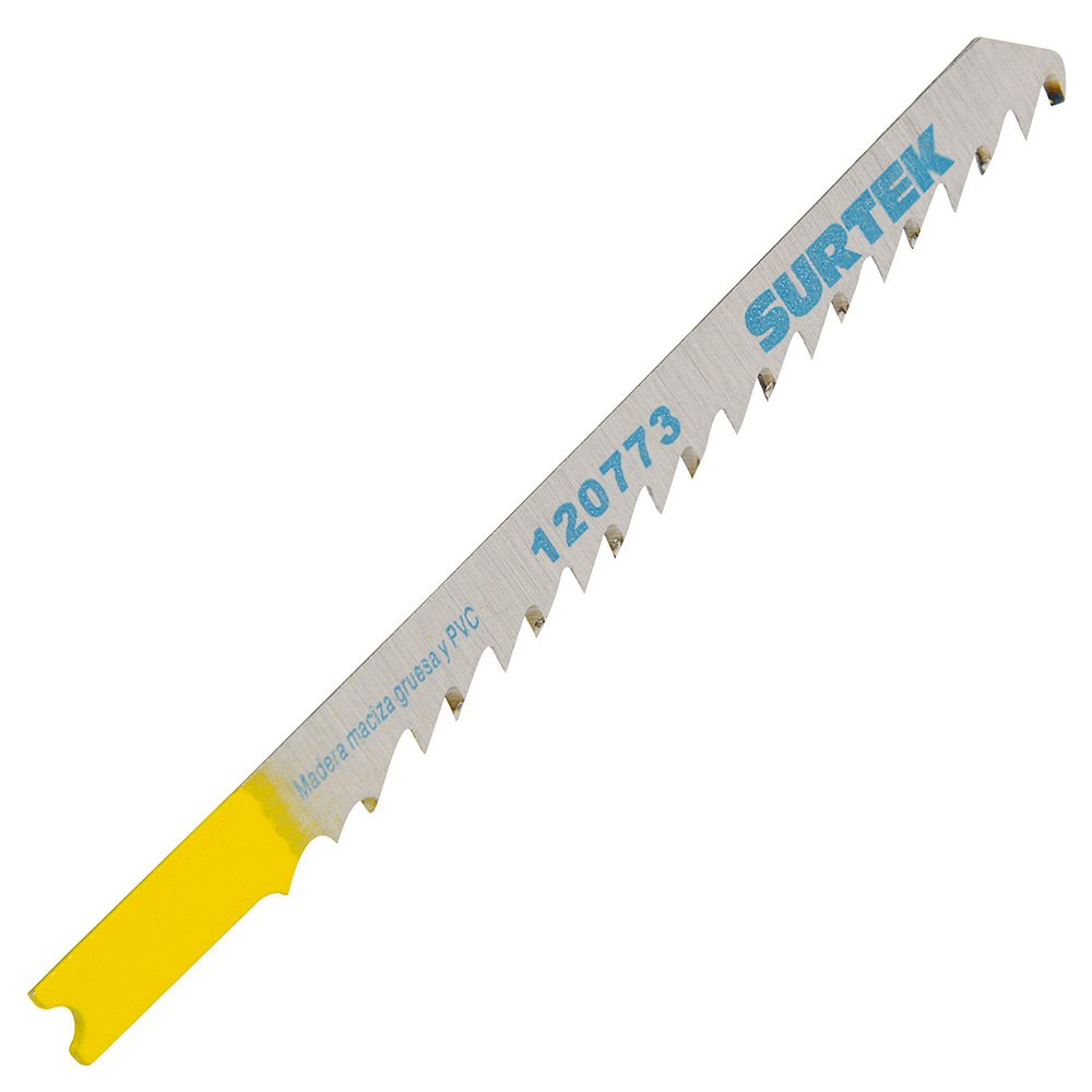 10 Pza Segueta para sierra caladora zanco tipo U para corte recto, acabado grueso, 100 mm, 6 dpp Surtek