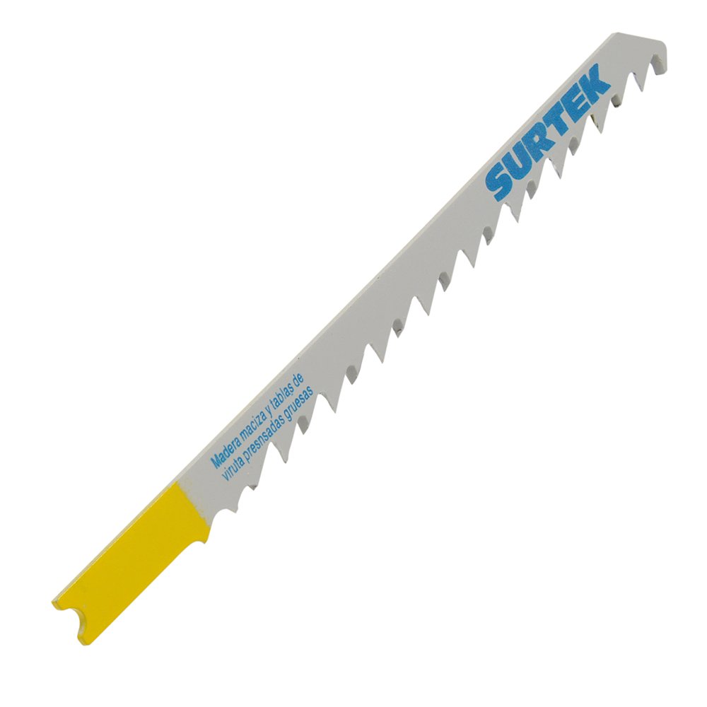 10 Pza Segueta para sierra caladora zanco tipo U para corte recto, acabado grueso, 100 mm, 6 dpp Surtek