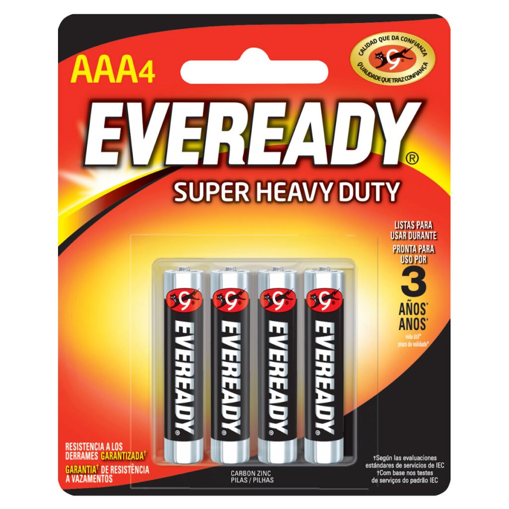 18 Pza Pila alcalina Eveready® "AAA", 4 piezas Surtek
