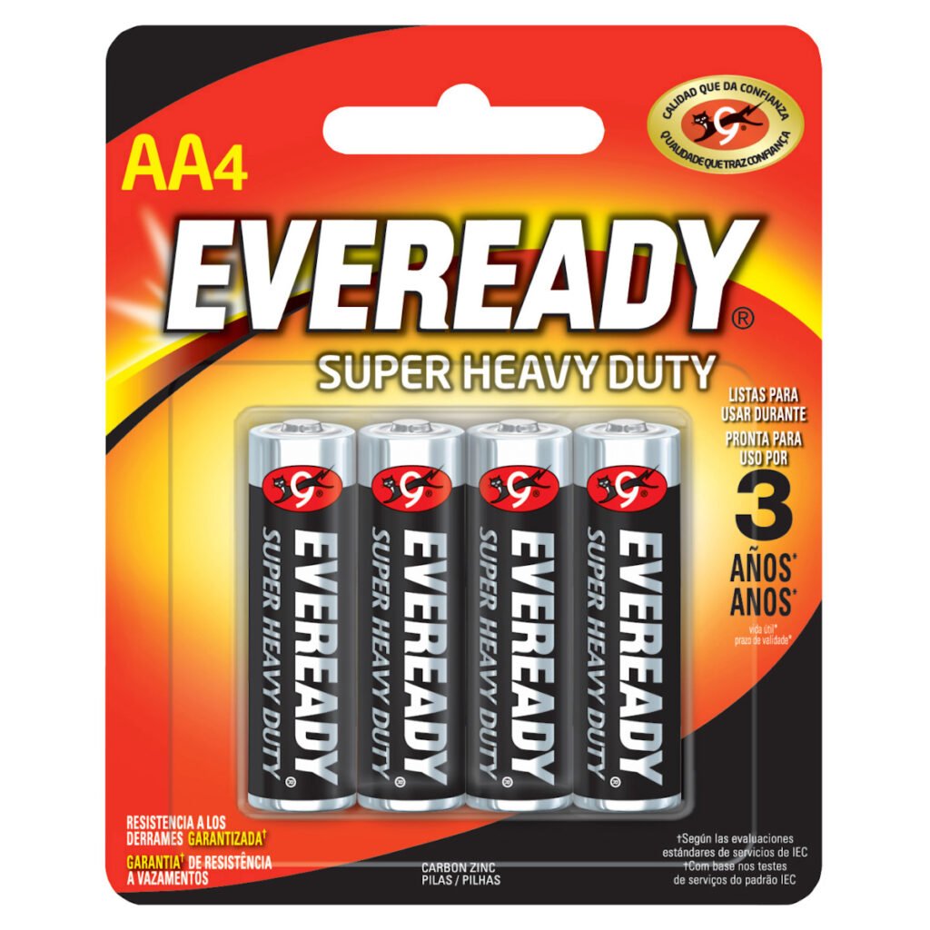 12 Pza Pila alcalina Eveready® "AA",  4 piezas Surtek