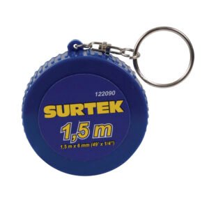 10 Pza Llavero de mini flexómetro cinta plástica 1.5 m Surtek