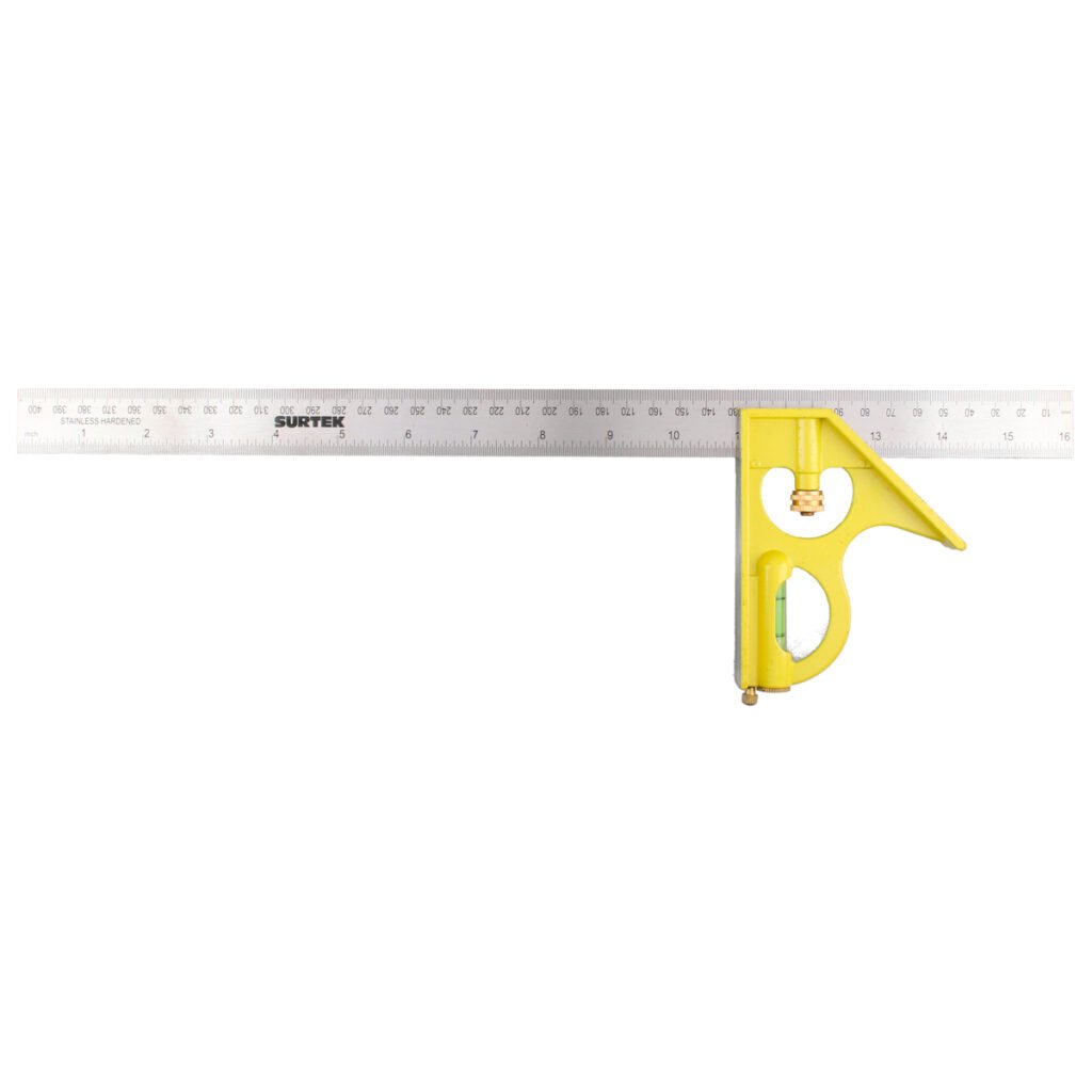 6 Pza Escuadra de combinación con mango zamac 16" Surtek