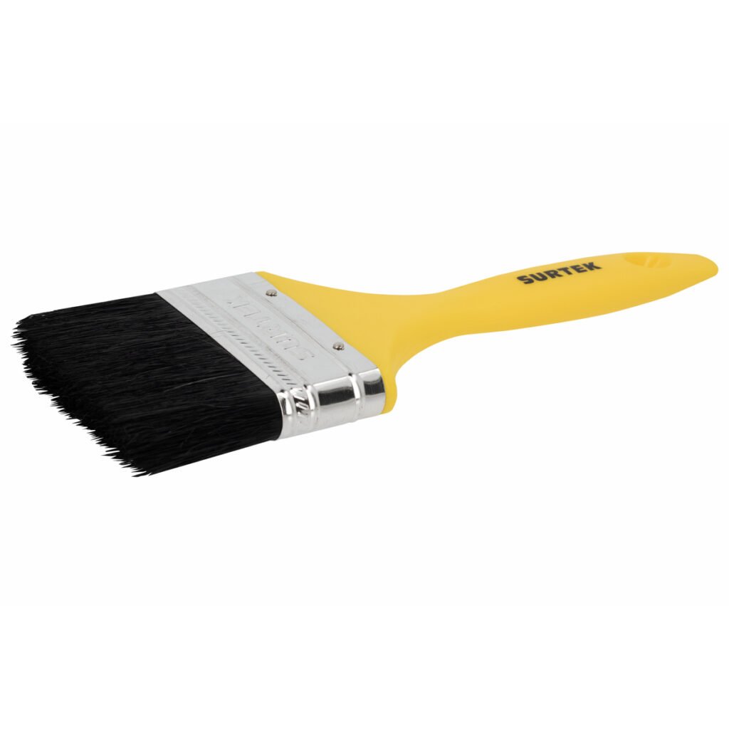 6 Pza Brocha de cerdas naturales con mango plástico 3" Surtek