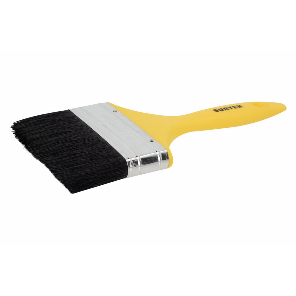 6 Pza Brocha de cerdas naturales con mango plástico 4" Surtek