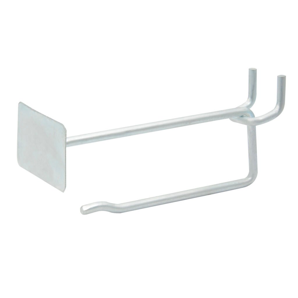 100 Pza Gancho para perfocel con preciador metálico, 4" Surtek