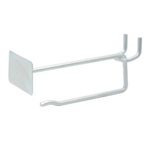 100 Pza Gancho para perfocel con preciador metálico, 6" Surtek