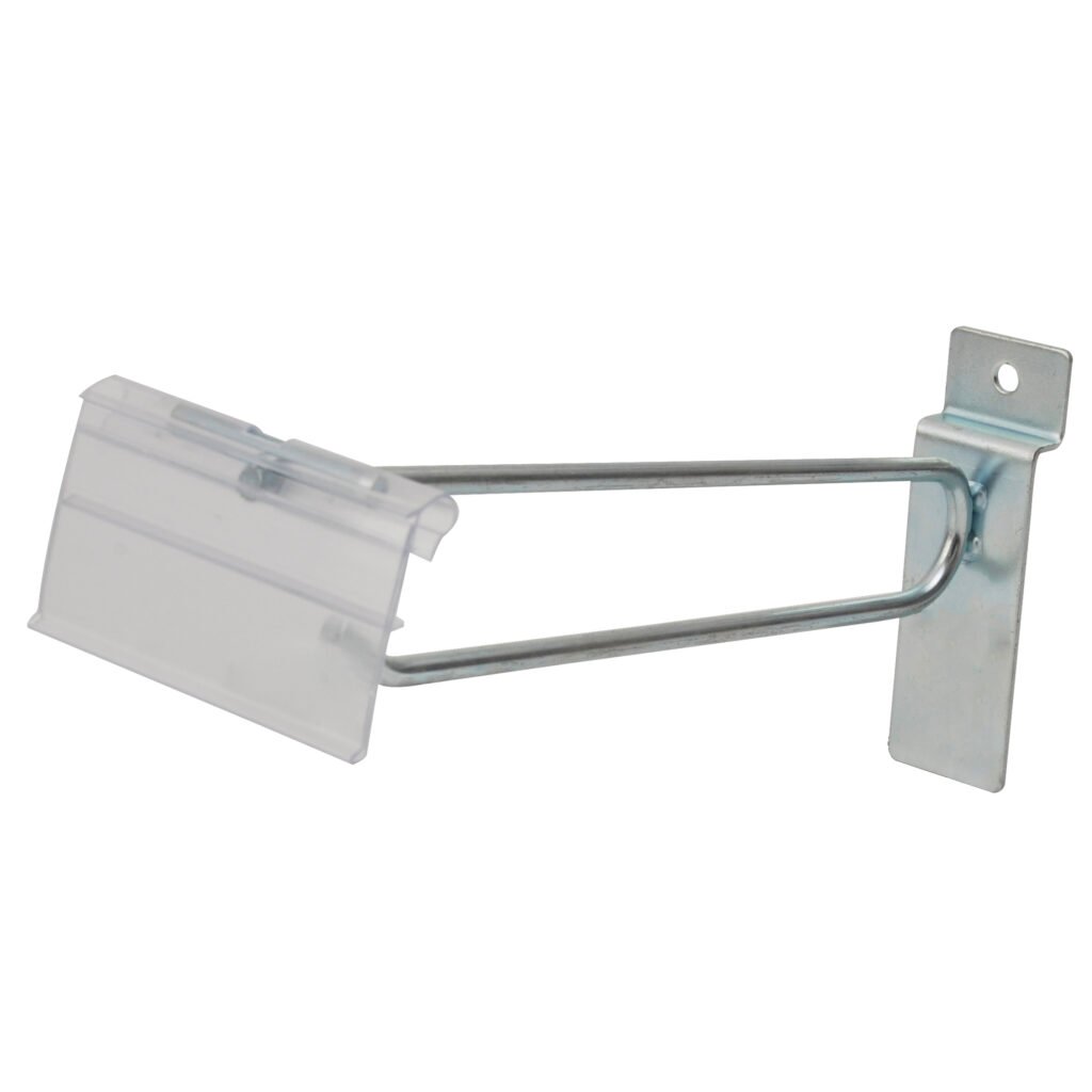 100 Pza Gancho de panel ranurado con preciador plástico, 8" Surtek