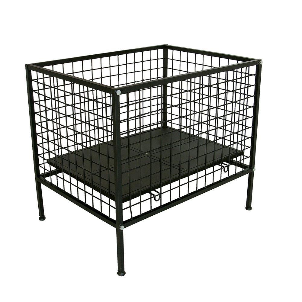 Botadero metálico negro 80 x 70 x 60 cm Surtek