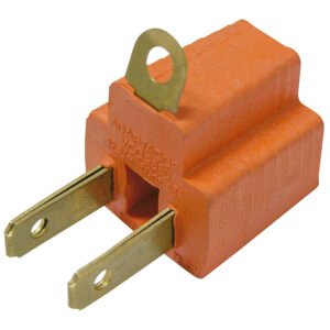 50 Pza Adaptador clavija de aterrizado a polarizado PVC, 2 piezas Surtek