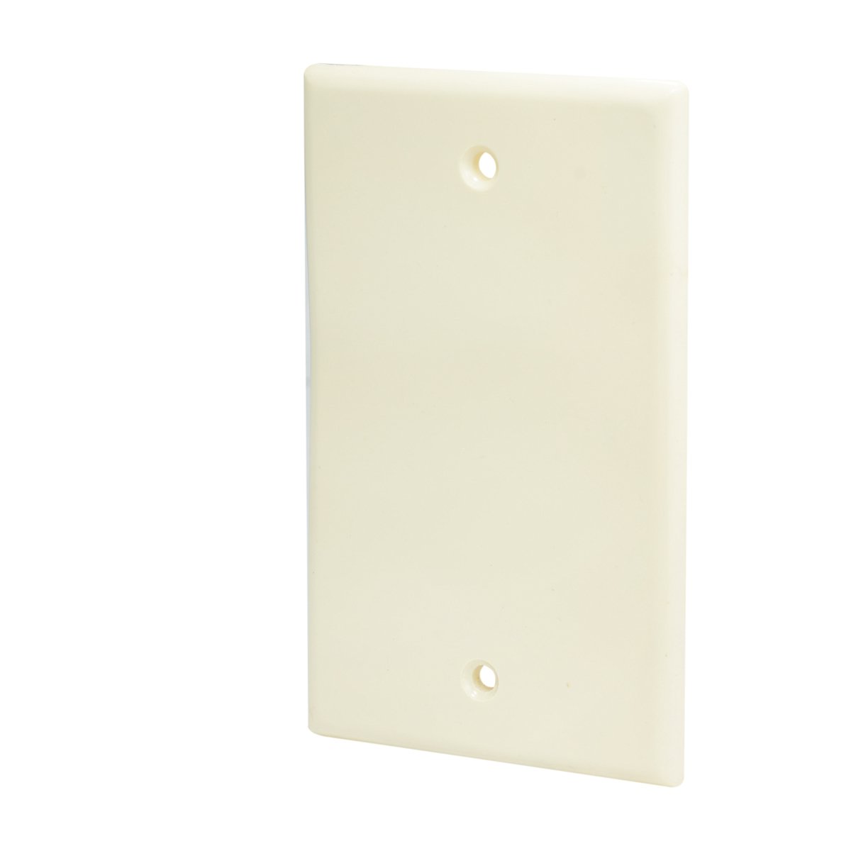 10 Pza Placa ciega plástica, línea estándar, color marfil Surtek