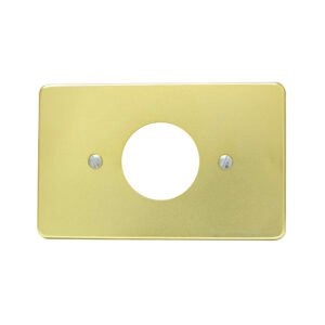 10 Pza Placa sencilla de aluminio, línea estándar, color oro Surtek