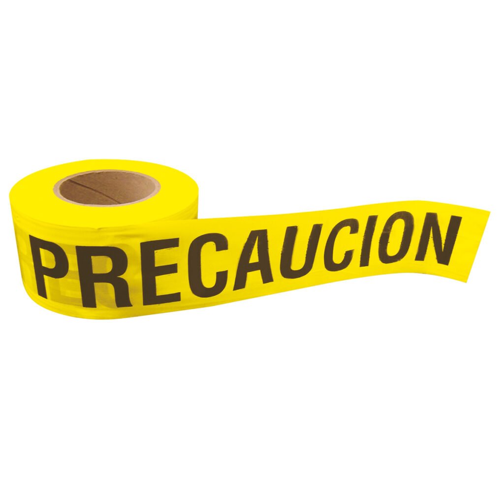 3 Pza Cinta para barricada "PRECAUCION" ancho 3" de 304 m Surtek