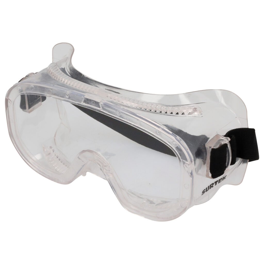 6 Pza Goggles de seguridad protección contra rayos UV, transparentes Surtek