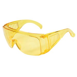 6 Pza Lentes de seguridad modelo tradicionales, ámbar Surtek