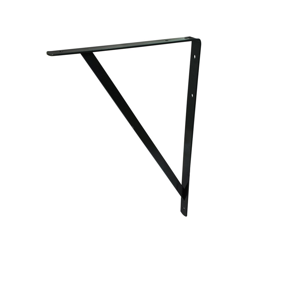10 Pza Ménsula con soporte color negro 10 x 16" Surtek