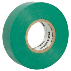 6 Pza Cinta verde para aislar 19 mm x 9 m Surtek