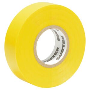 6 Pza Cinta amarilla para aislar 19 mm x 9 m Surtek