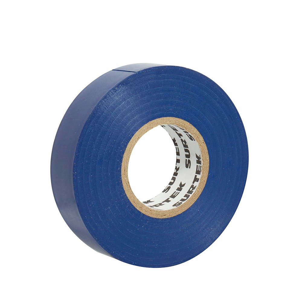 6 Pza Cinta azul para aislar 19 mm x 18 m Surtek