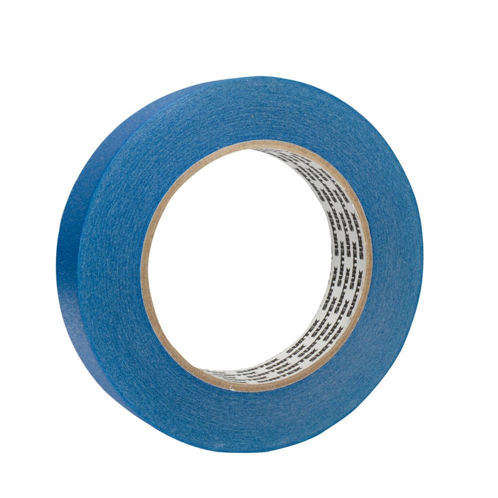 6 Pza Cinta masking tape azul para enmascarar 48 mm x 50 m Surtek