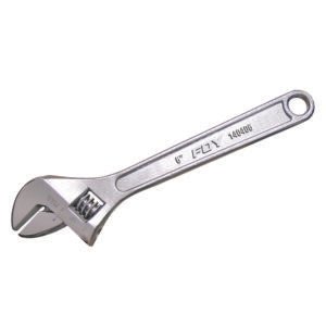 6 Pza Llave ajustable cromada 6" Foy