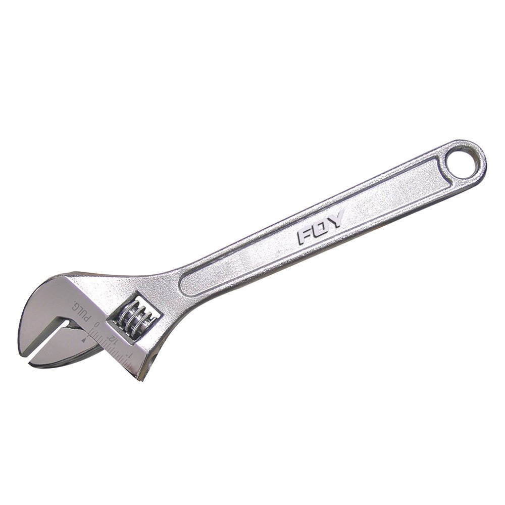 6 Pza Llave ajustable cromada 8" Foy