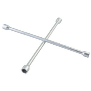4 Pza Llave de cruz cromada 20" Foy