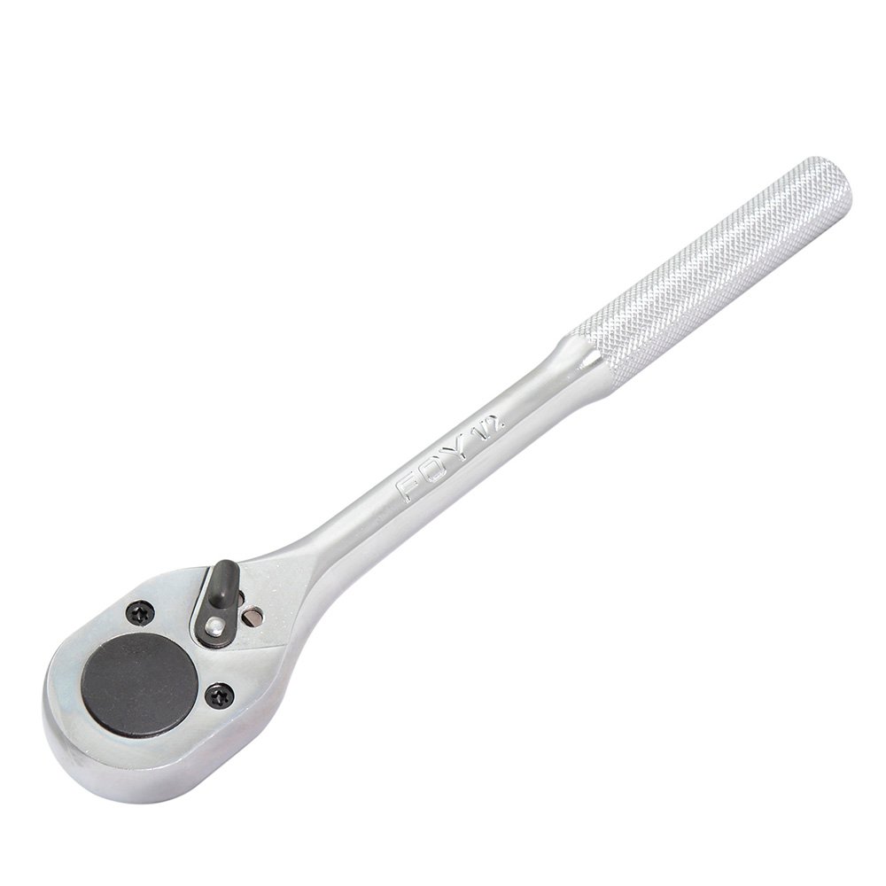 Matraca reversible cromada, para dado cuadro de 1/2" Foy