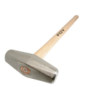 2 Pza Marro tipo barril con mango largo de madera de 36", 12 lb Foy