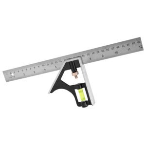 6 Pza Escuadra de combinación con mango de acero 12" Foy