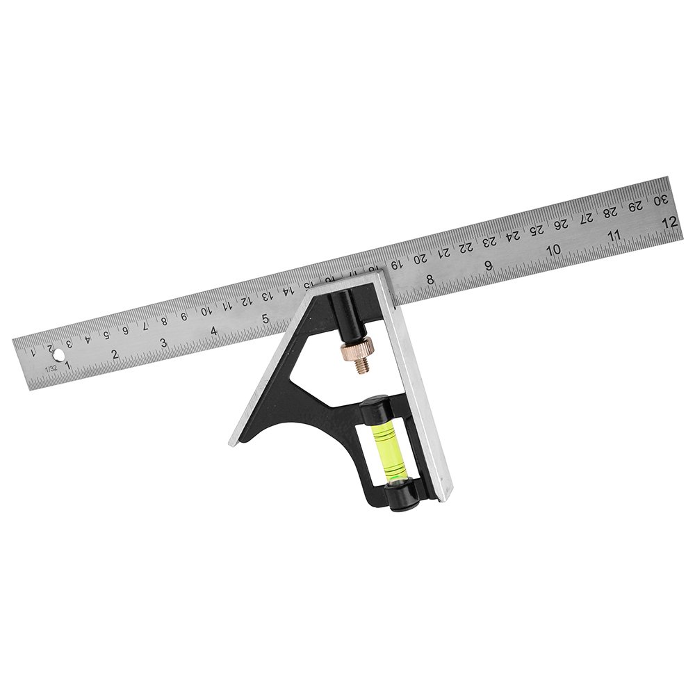 6 Pza Escuadra de combinación con mango de acero 12" Foy