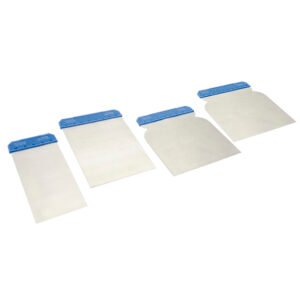 6 Pza Juego de cuñas para raspar con mango plástico, 4 piezas Foy