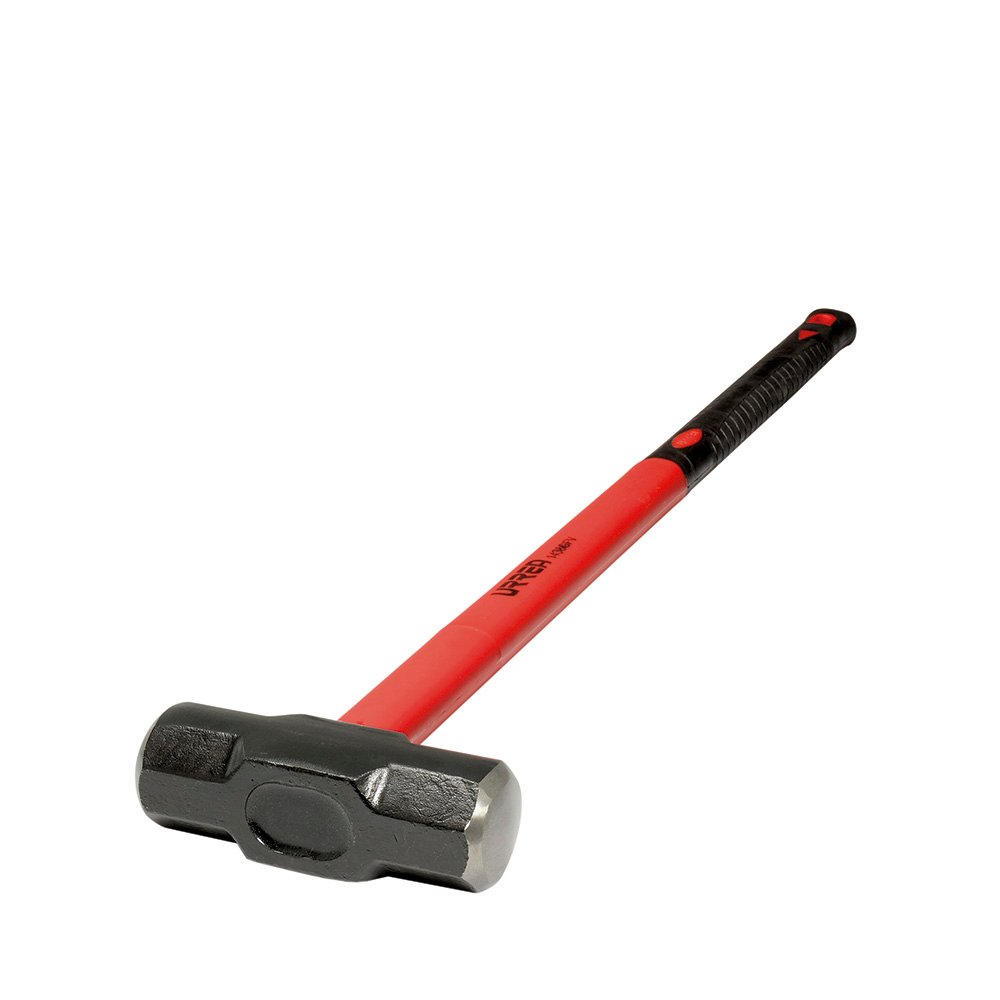 Marro octagonal cabeza maquinada con mango de fibra de vidrio de 36", 6 lb Urrea