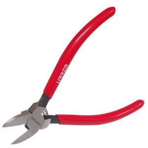 6 Pza Pinza corte al ras para plástico y materiales no ferroso con mango rubber grip 5" Urrea