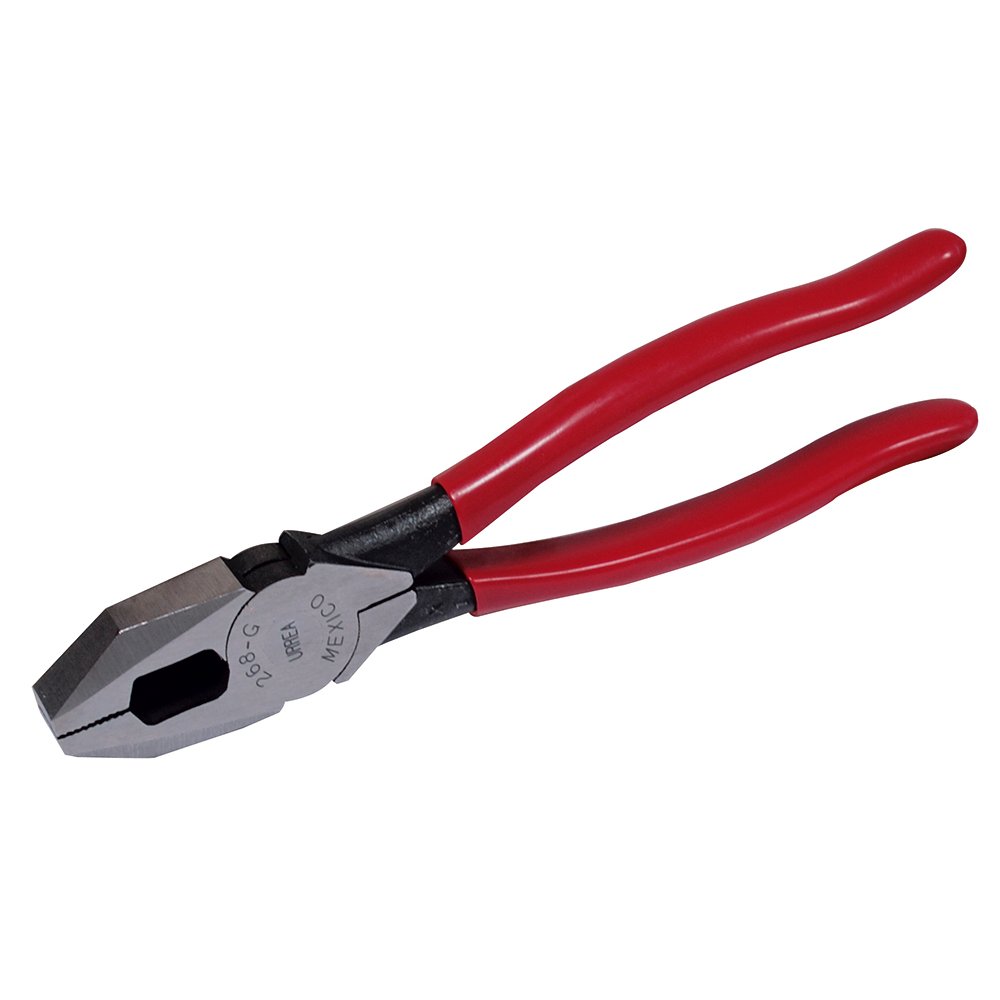 3 Pza Pinza para electricista con mango rubber grip de 8-17/32" corte lateral Urrea