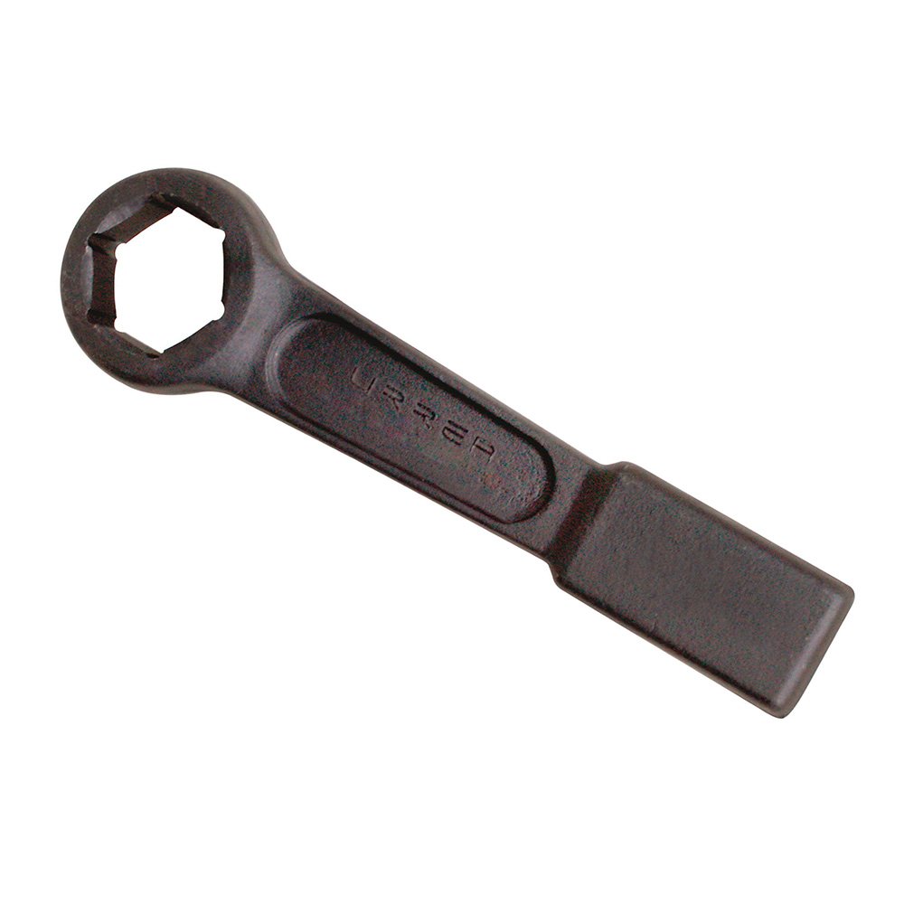 Llave de golpe plana fosfatizada en pulgadas, 6 puntas, 3-1/2" Urrea