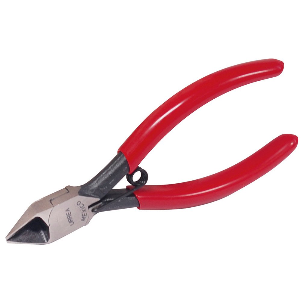 3 Pza Pinza para electrónica con mango rubber grip corte diagonal de 4-3/16" Urrea
