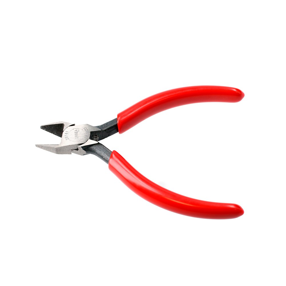 3 Pza Pinza para electrónica con mango rubber grip corte diagonal de 5" Urrea