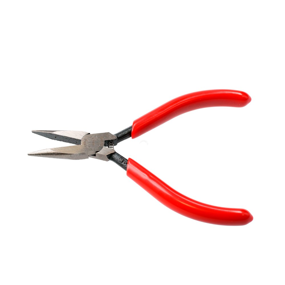 3 Pza Pinza para electrónica con mango rubber grip de 4-3/4" cónica lisa Urrea